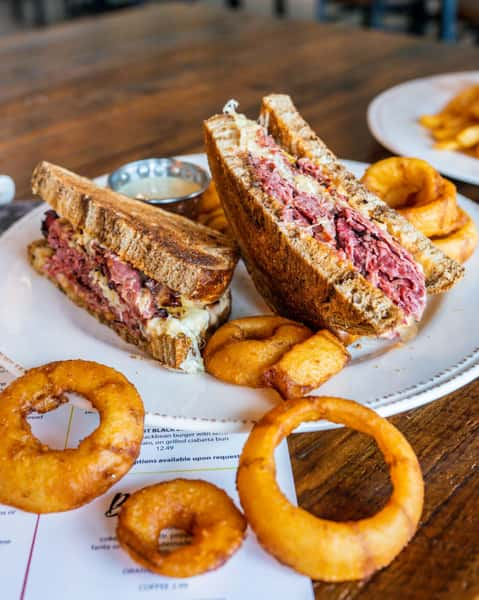 Pastrami Reuben Salads, Sandwiches, Burgers Perky Beans Coffee & PB