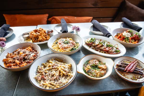 dinner spread