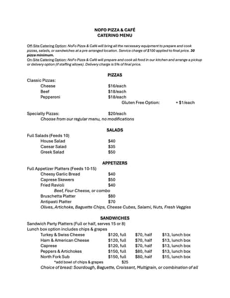 Catering near Norfolk, NE