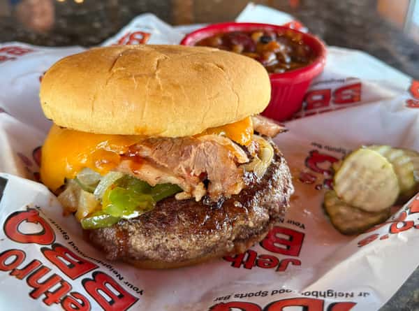 BBQ Bulldog Burger