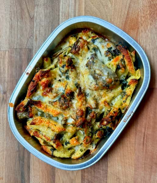 Artichoke Dip Baked Penne