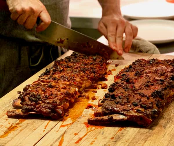 Calabrian XO Ribs + Pasta Salad