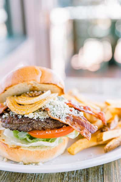 blue cheese burger
