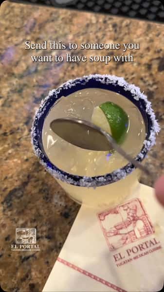 Send this to someone you want to have “soup” with. 🍹🥄😉 Your table is waiting at El Portal!

#ElPortalPasadena #PasadenaEats #MargaritaTime #SoupDate #PlayhouseVillage