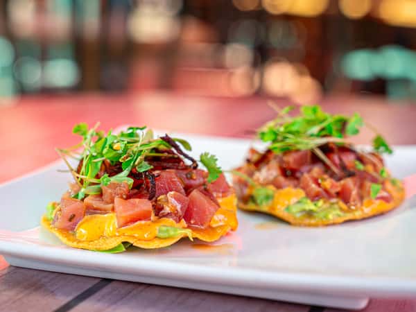 Ahi Tuna Ceviche Tostadas