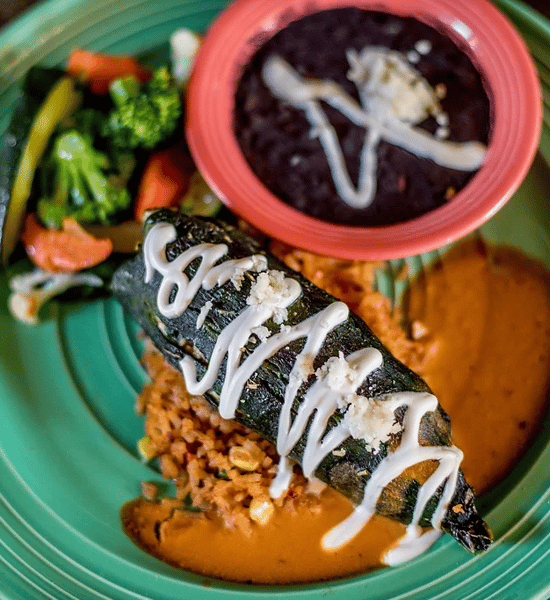 grilled poblano pepper