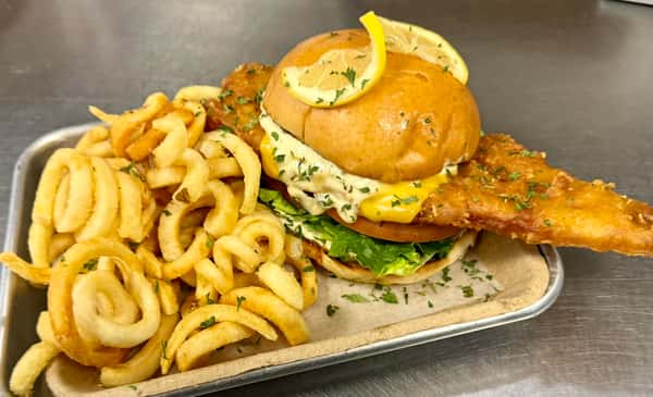 Yuengling Haddock Sammy w/ Salt & Vinegar Fries