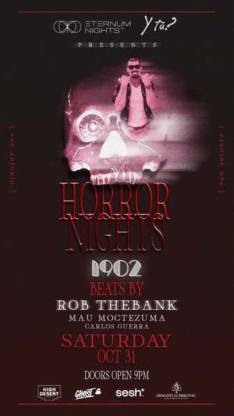 San Antonio, things are about to get dark. 🩸

HORROR NIGHTS takes over 1902 this October 31st with @robthebank , @maumoctezuma & @itscarlosguerra behind the decks.

Doors open at 9PM. 
Get your tickets through the link in our bio.

#1902nightclub #satxnightlife