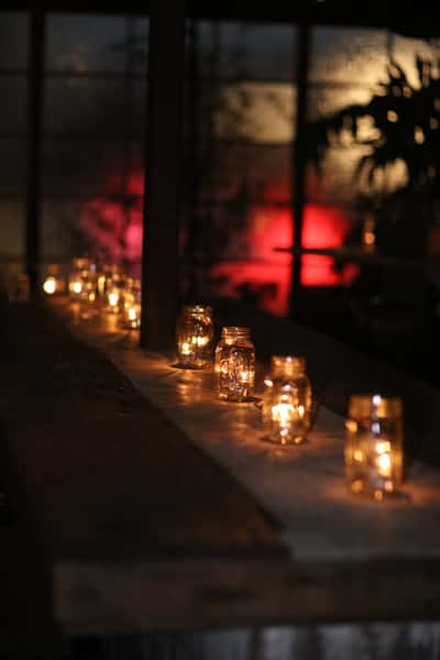 candle lit bar