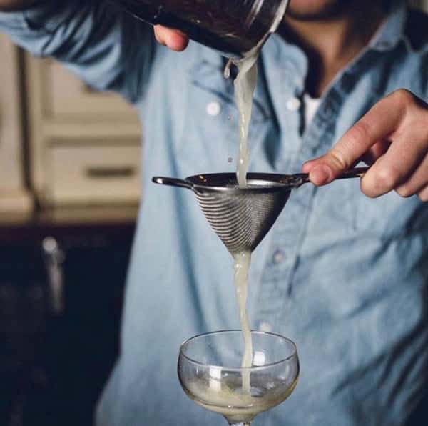 Bartender pouring a drink