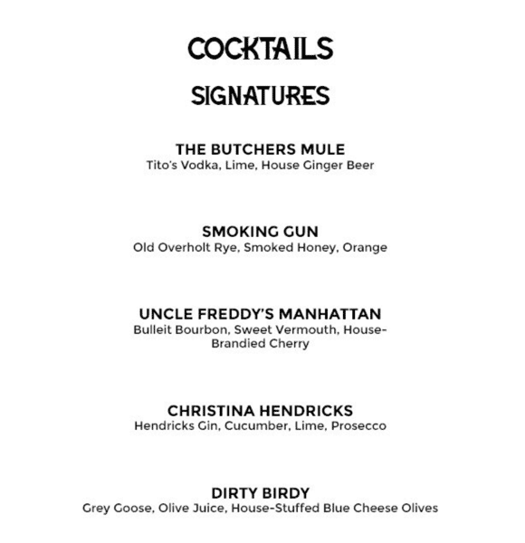 Signature Cocktails
