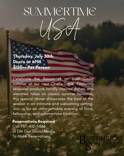 July Chef Table - Summertime USA