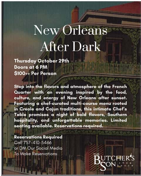 October Chef Table - New Orleans After Dark