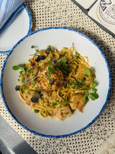 Shrimp and Crab Pasta Marsala