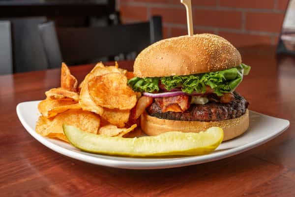Black and Blue burger
