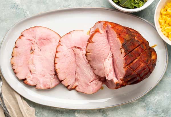 Thanksgiving Apple Whiskey Glazed Ham