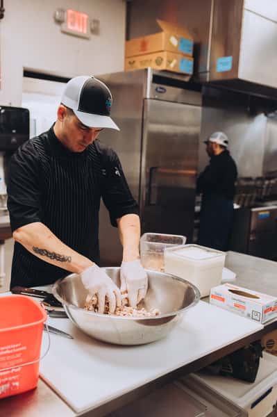 preparing seafood