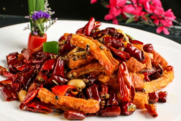 干煸肥肠 Dry Fried Intestines