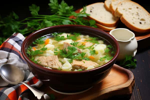 Pork Ribs with Vegetable Soup 青菜排骨汤