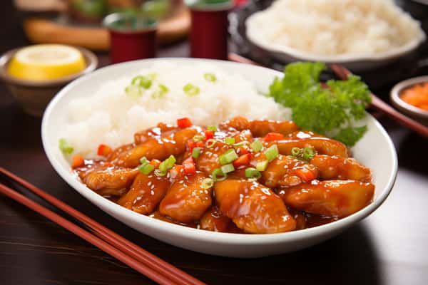 Orange Chicken Combo 套餐-陈皮鸡