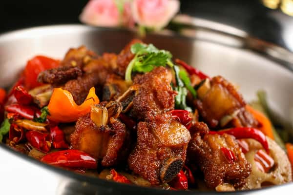 Dry Pot Pork Ribs 干锅排骨