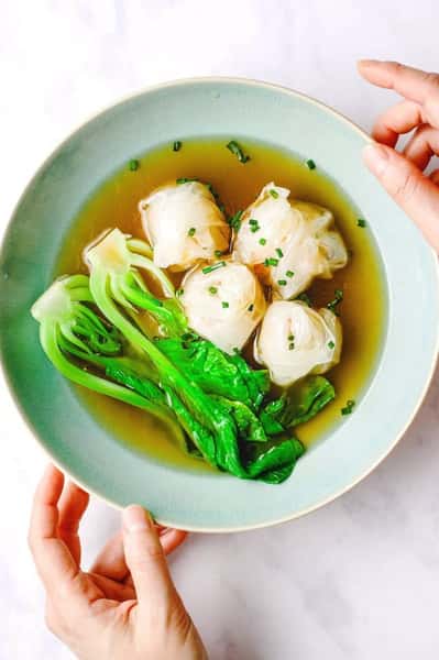 Gluten Free Shrimp Dumpling Soup (6) 水晶虾饺汤