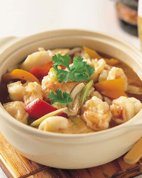 Seafood Tofu Stew 豆腐海鲜煲