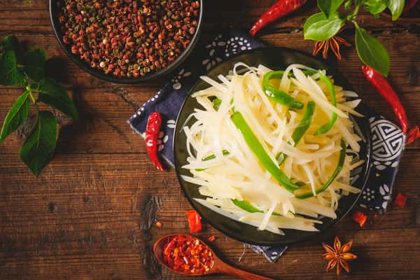 Shredded Potatoes in Spicy and Sour Sauce 酸辣土豆丝