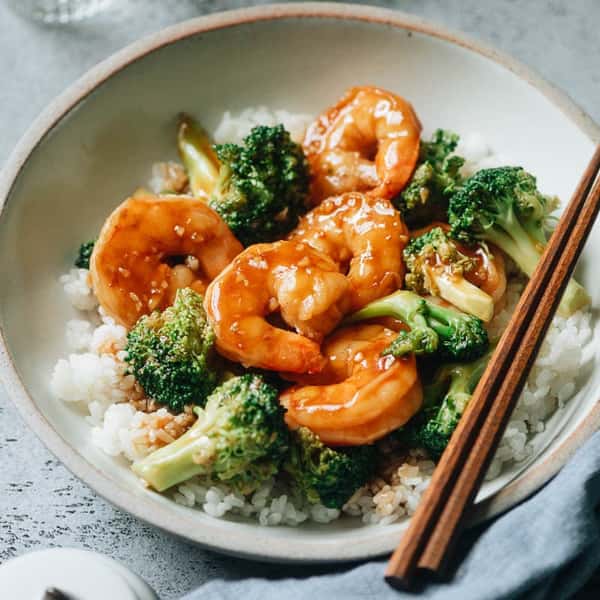 Shrimp and Broccoli 套餐-芥兰虾