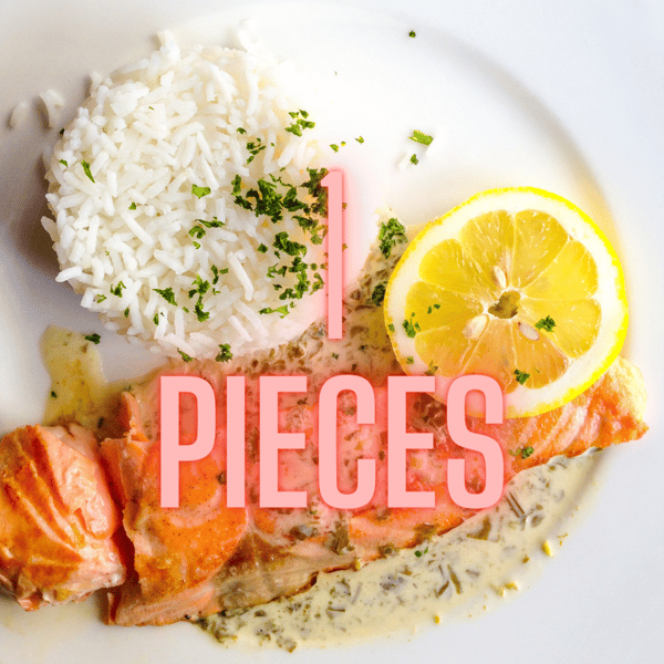 1 Piece Salmon & Rice