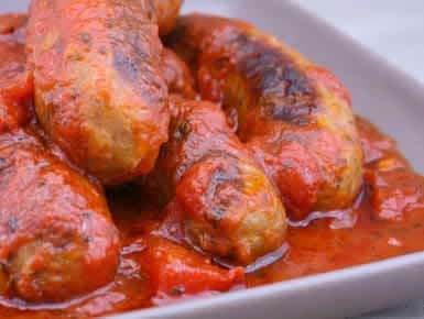 Sausage in Sauce