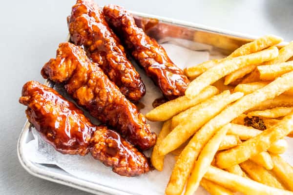 Tossed Strips (4) & Fries