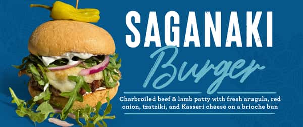 Saganaki Burger