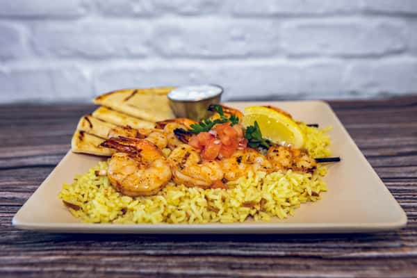 Garlic Shrimp Souvlaki