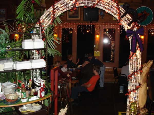 People sitting in the dining area