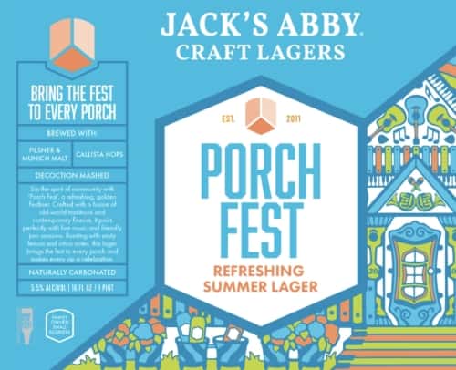 Jack's Abby, Porch Fest Summer Lager, Framingham, MA 5.5%