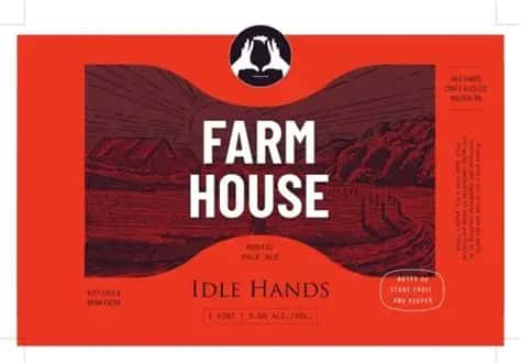 Idle Hands Craft Ales, Farmhouse Rustic Pale Ale, Malden, MA 5.5%