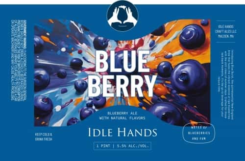 Idle Hands Craft Ales, Blueberry Ale, Malden, MA 5.5%