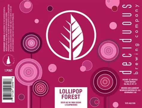 Deciduous Brewing Co., Lollipop Forest Raspberry, Newmarket, NH 6.0%