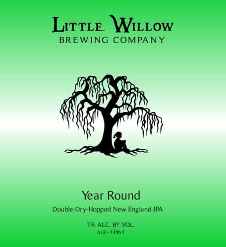 Little Willow Brewing Co., Year-Round Double-Dry-Hopped New England IPA, Florence, MA 7.0%