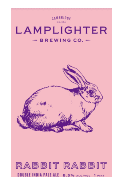 Lamplighter Brewing Co., Rabbit Rabbit Double IPA, Cambridge, MA 8.5%