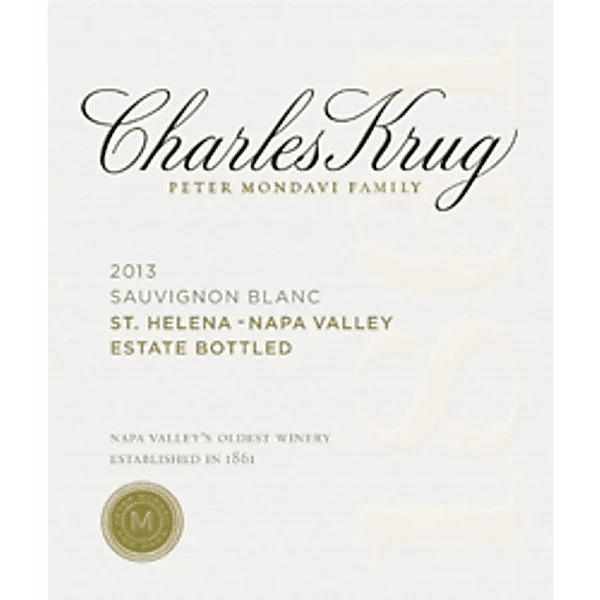 Sauvignon Blanc, Charles Krug Winery 2023 St. Helena, CA