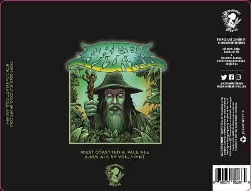 Widowmaker Brewing, Green Wizard West Coast IPA, Burlington, VT 6.66%
