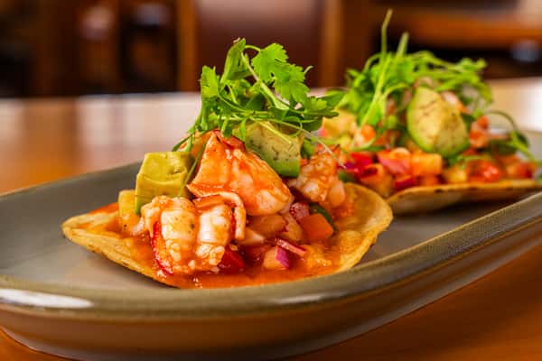 Shrimp Ceviche Tostadas