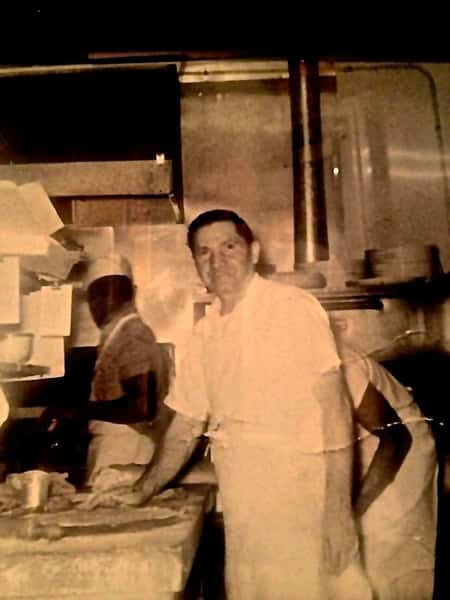 Man working in the kitchen of Nappoli VIlla