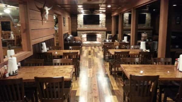 tables and chairs in the restaurant