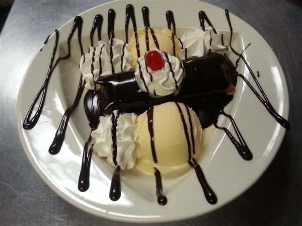Chocolate Fried Cheese Cake