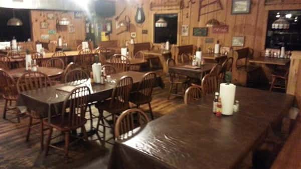 tables and chairs in the restaurant