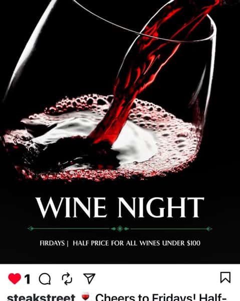 Wine Half Price Friday