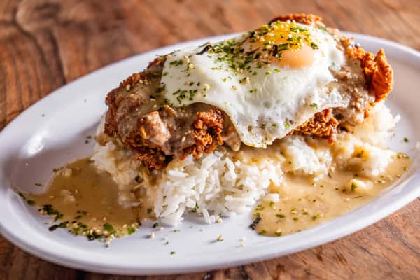 Fried Chicken Loco Moco